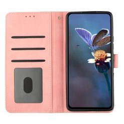 Kryty na mobil | Peňaženkové puzdro Embossing Pattern Kvety ružové – Xiaomi Redmi Note 12S | Kryty na mobil