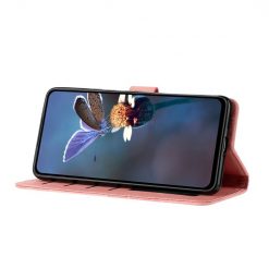 Kryty na mobil | Peňaženkové puzdro Embossing Pattern Kvety ružové – Xiaomi Redmi Note 12S | Kryty na mobil