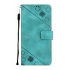 Kryty na mobil | Peňaženkové puzdro Embossing Pattern Square modré – Infinix Note 12 Pro 5G | Kryty na mobil