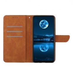 Kryty na mobil | Peňaženkové puzdro Embossing Pattern Stitchy case hnedé – Sony Xperia 1 V | Kryty na mobil