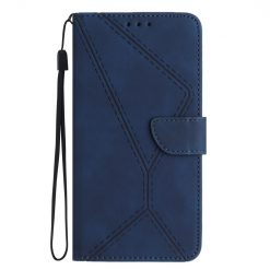 Kryty na mobil | Peňaženkové puzdro Embossing Pattern Stitchy case modré – Sony Xperia 10 V | Kryty na mobil