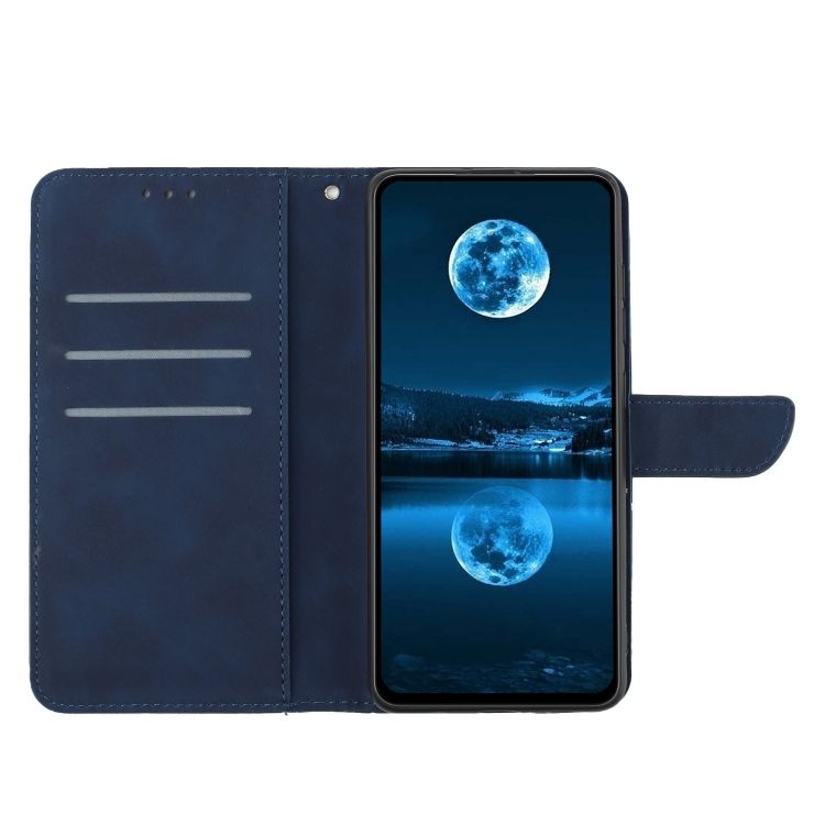 Peňaženkové puzdro Embossing Pattern Stitchy case modré – Sony Xperia 10 V | Kryty na mobil Kryty na mobil | Peňaženkové puzdro Embossing Pattern Stitchy case modré – Sony Xperia 10 V | Kryty na mobil