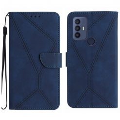 Peňaženkové puzdro Embossing Pattern Stitchy case modré – TCL 305 / 306 / 30 SE / 30E | Kryty na mobil Kryty na mobil | Peňaženkové puzdro Embossing Pattern Stitchy case modré – TCL 305 / 306 / 30 SE / 30E | Kryty na mobil