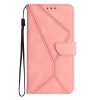 Kryty na mobil | Peňaženkové puzdro Embossing Pattern Stitchy case červené – Sony Xperia 1 V | Kryty na mobil