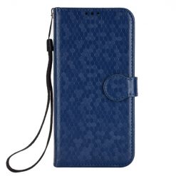Peňaženkové puzdro Honeycomb Dot Texture Case modré – Sony Xperia 1 V