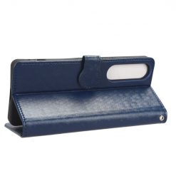 Peňaženkové puzdro Honeycomb Dot Texture Case modré – Sony Xperia 1 V | Kryty na mobil Kryty na mobil | Peňaženkové puzdro Honeycomb Dot Texture Case modré – Sony Xperia 1 V | Kryty na mobil