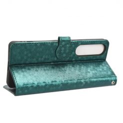 Peňaženkové puzdro Honeycomb Dot Texture Case zelené – Sony Xperia 1 V | Kryty na mobil Kryty na mobil | Peňaženkové puzdro Honeycomb Dot Texture Case zelené – Sony Xperia 1 V | Kryty na mobil