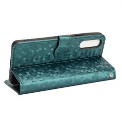 Peňaženkové puzdro Honeycomb Dot Texture Case zelené – Sony Xperia 10 V | Kryty na mobil Kryty na mobil | Peňaženkové puzdro Honeycomb Dot Texture Case zelené – Sony Xperia 10 V | Kryty na mobil