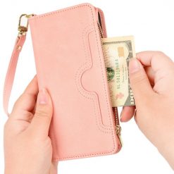 Peňaženkové puzdro Litchi Wallet case ružové – T Phone Pro / T Phone Pro (2023) | Kryty na mobil Kryty na mobil | Peňaženkové puzdro Litchi Wallet case ružové – T Phone Pro / T Phone Pro (2023) | Kryty na mobil