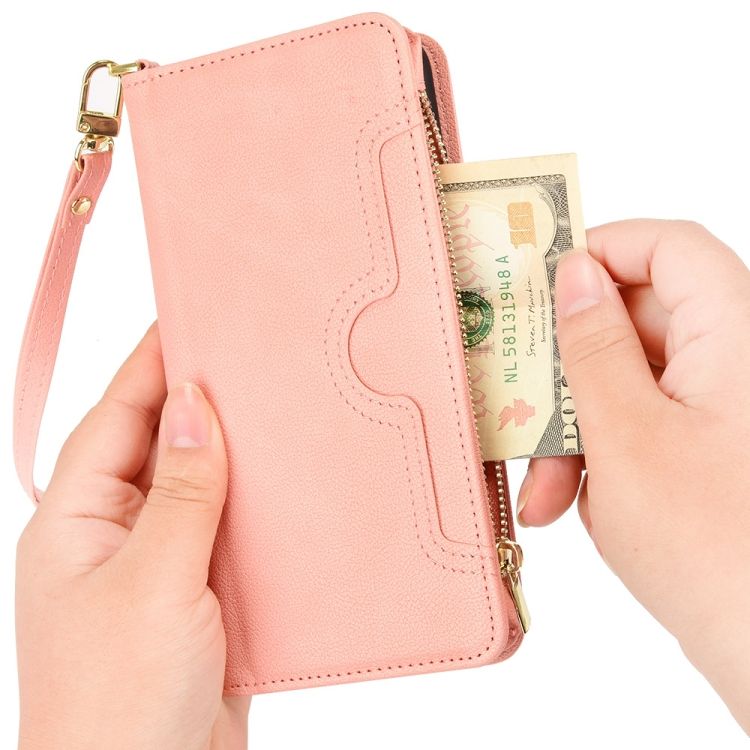 Peňaženkové puzdro Litchi Wallet case ružové – T Phone Pro / T Phone Pro (2023) | Kryty na mobil Kryty na mobil | Peňaženkové puzdro Litchi Wallet case ružové – T Phone Pro / T Phone Pro (2023) | Kryty na mobil