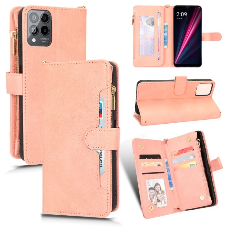 Peňaženkové puzdro Litchi Wallet case ružové – T Phone Pro / T Phone Pro (2023) | Kryty na mobil Kryty na mobil | Peňaženkové puzdro Litchi Wallet case ružové – T Phone Pro / T Phone Pro (2023) | Kryty na mobil