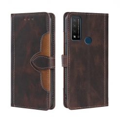 Peňaženkové puzdro Ornate case hnedé – TCL 20AX 5G / TCL 20R 5G | Kryty na mobil Kryty na mobil | Peňaženkové puzdro Ornate case hnedé – TCL 20AX 5G / TCL 20R 5G | Kryty na mobil