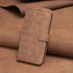 Kryty na mobil | Peňaženkové puzdro Plaid case hnedé – Nokia C32 | Kryty na mobil