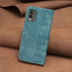 Kryty na mobil | Peňaženkové puzdro Plaid case zelené – Nokia C32 | Kryty na mobil