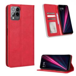 Kryty na mobil | Peňaženkové puzdro Retro Leather červené – T Phone Pro / T Phone Pro (2023) | Kryty na mobil