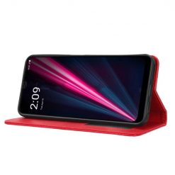 Kryty na mobil | Peňaženkové puzdro Retro Leather červené – T Phone Pro / T Phone Pro (2023) | Kryty na mobil