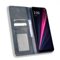 Kryty na mobil | Peňaženkové puzdro Retro Leather modré – T Phone Pro / T Phone Pro (2023) | Kryty na mobil