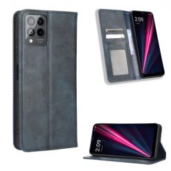 Kryty na mobil | Peňaženkové puzdro Retro Leather modré – T Phone Pro / T Phone Pro (2023) | Kryty na mobil