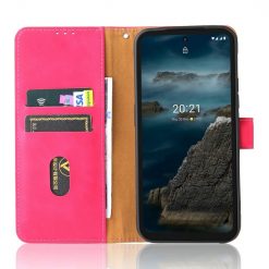 Kryty na mobil | Peňaženkové puzdro Solid ružové – Nokia XR20 | Kryty na mobil