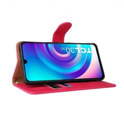 Peňaženkové puzdro Solid ružové – TCL 30 / 30+ | Kryty na mobil Kryty na mobil | Peňaženkové puzdro Solid ružové – TCL 30 / 30+ | Kryty na mobil
