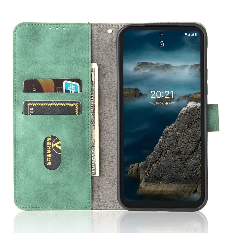 Peňaženkové puzdro Solid zelené – Nokia XR20 | Kryty na mobil Kryty na mobil | Peňaženkové puzdro Solid zelené – Nokia XR20 | Kryty na mobil