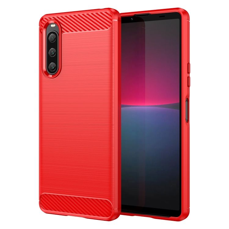 Zadný Kryt Carbon červený – Sony Xperia 10 V | Kryty na mobil Kryty na mobil | Zadný Kryt Carbon červený – Sony Xperia 10 V | Kryty na mobil