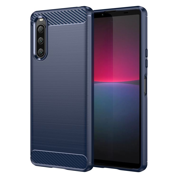 Zadný Kryt Carbon modrý – Sony Xperia 10 V | Kryty na mobil Kryty na mobil | Zadný Kryt Carbon modrý – Sony Xperia 10 V | Kryty na mobil