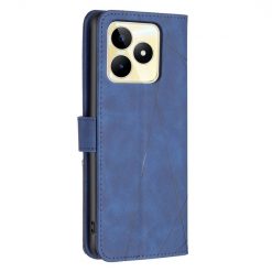 Knižkové puzdro Rhombus modré – Realme C53 | Kryty na mobil Kryty na mobil | Knižkové puzdro Rhombus modré – Realme C53 | Kryty na mobil