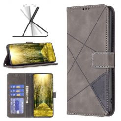 Knižkové puzdro Rhombus sivé – Realme C53 | Kryty na mobil Kryty na mobil | Knižkové puzdro Rhombus sivé – Realme C53 | Kryty na mobil