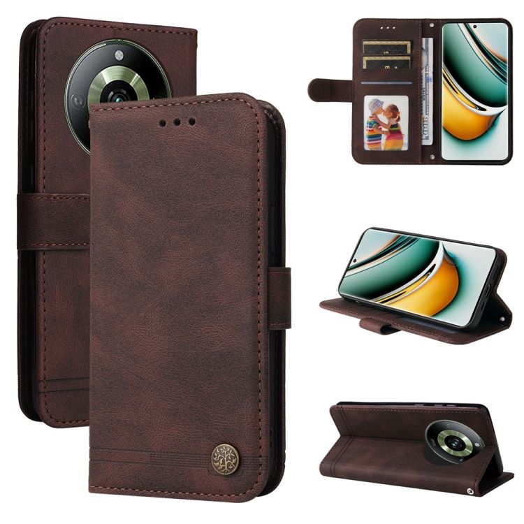 Knižkové puzdro Skin Feel case hnedé – Realme 11 Pro / 11 Pro+ | Kryty na mobil Kryty na mobil | Knižkové puzdro Skin Feel case hnedé – Realme 11 Pro / 11 Pro+ | Kryty na mobil