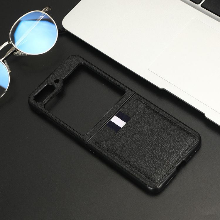 Kryt Litchi Slots Case čierny – Samsung Galaxy Z Flip 5 | Kryty na mobil Kryty na mobil | Kryt Litchi Slots Case čierny – Samsung Galaxy Z Flip 5 | Kryty na mobil