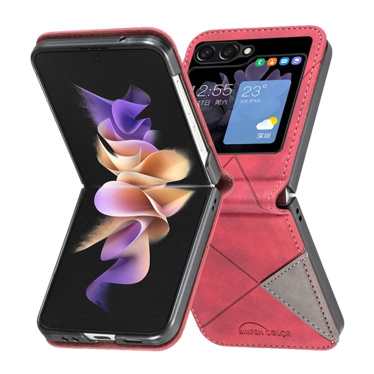 Kryt Rhombus červený – Samsung Galaxy Z Flip 5 | Kryty na mobil Kryty na mobil | Kryt Rhombus červený – Samsung Galaxy Z Flip 5 | Kryty na mobil