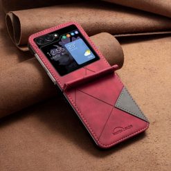 Kryt Rhombus červený – Samsung Galaxy Z Flip 5 | Kryty na mobil Kryty na mobil | Kryt Rhombus červený – Samsung Galaxy Z Flip 5 | Kryty na mobil