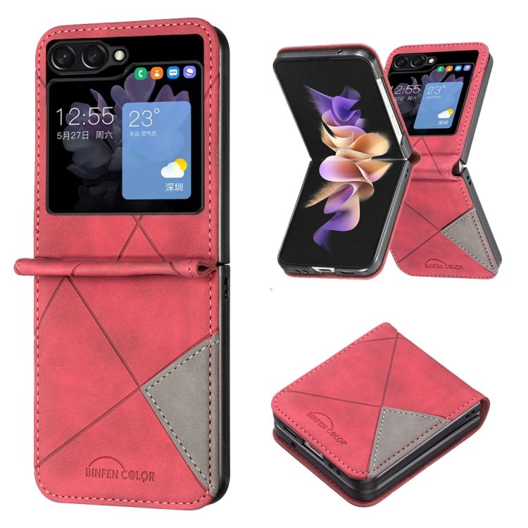 Kryt Rhombus červený – Samsung Galaxy Z Flip 5 | Kryty na mobil Kryty na mobil | Kryt Rhombus červený – Samsung Galaxy Z Flip 5 | Kryty na mobil