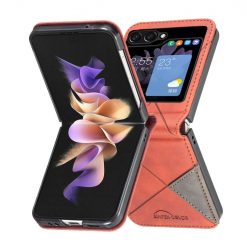 Kryt Rhombus hnedý – Samsung Galaxy Z Flip 5 | Kryty na mobil Kryty na mobil | Kryt Rhombus hnedý – Samsung Galaxy Z Flip 5 | Kryty na mobil