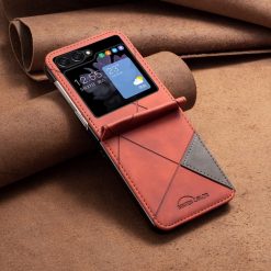 Kryt Rhombus hnedý – Samsung Galaxy Z Flip 5 | Kryty na mobil Kryty na mobil | Kryt Rhombus hnedý – Samsung Galaxy Z Flip 5 | Kryty na mobil