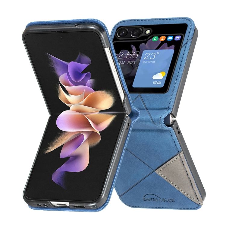 Kryt Rhombus modrý – Samsung Galaxy Z Flip 5 | Kryty na mobil Kryty na mobil | Kryt Rhombus modrý – Samsung Galaxy Z Flip 5 | Kryty na mobil