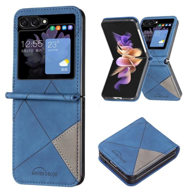 Kryt Rhombus modrý – Samsung Galaxy Z Flip 5 | Kryty na mobil Kryty na mobil | Kryt Rhombus modrý – Samsung Galaxy Z Flip 5 | Kryty na mobil
