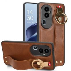 Kryty na mobil | Kryt Wristband Case hnedý – Oppo Reno10 Pro 5G (Reno 10 Pro 5G) | Kryty na mobil