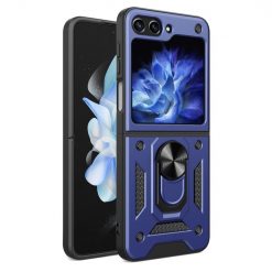 Kryty na mobil | Odolný Kryt Ring Armor case modrý – Samsung Galaxy Z Flip 5 | Kryty na mobil
