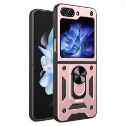 Odolný Kryt Ring Armor case ružový – Samsung Galaxy Z Flip 5