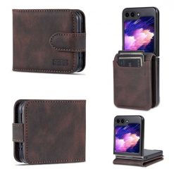Peňaženkové puzdro AZNS Dream hnedé – Samsung Galaxy Z Flip 5 | Kryty na mobil Kryty na mobil | Peňaženkové puzdro AZNS Dream hnedé – Samsung Galaxy Z Flip 5 | Kryty na mobil