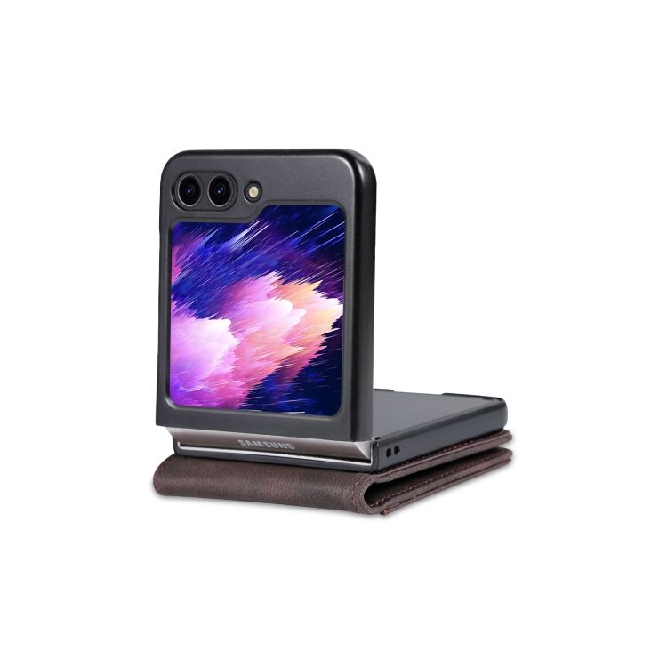 Peňaženkové puzdro AZNS Dream hnedé – Samsung Galaxy Z Flip 5 | Kryty na mobil Kryty na mobil | Peňaženkové puzdro AZNS Dream hnedé – Samsung Galaxy Z Flip 5 | Kryty na mobil