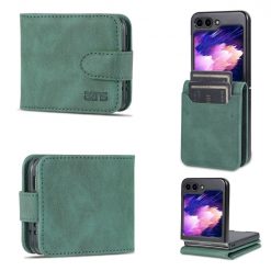 Kryty na mobil | Peňaženkové puzdro AZNS Dream zelené – Samsung Galaxy Z Flip 5 | Kryty na mobil