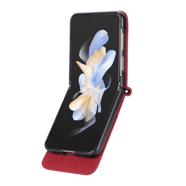 Peňaženkové puzdro Dierfeng Dream červené – Samsung Galaxy Z Flip 5 | Kryty na mobil Kryty na mobil | Peňaženkové puzdro Dierfeng Dream červené – Samsung Galaxy Z Flip 5 | Kryty na mobil