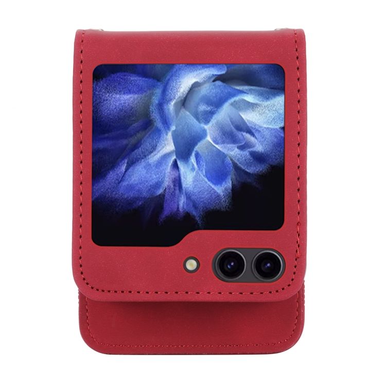 Peňaženkové puzdro Dierfeng Dream červené – Samsung Galaxy Z Flip 5 | Kryty na mobil Kryty na mobil | Peňaženkové puzdro Dierfeng Dream červené – Samsung Galaxy Z Flip 5 | Kryty na mobil
