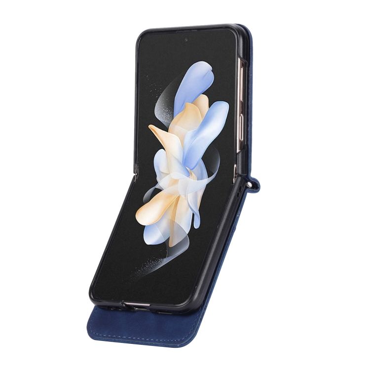 Peňaženkové puzdro Dierfeng Dream modré – Samsung Galaxy Z Flip 5 | Kryty na mobil Kryty na mobil | Peňaženkové puzdro Dierfeng Dream modré – Samsung Galaxy Z Flip 5 | Kryty na mobil