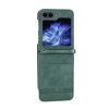 Kryty na mobil | Kryt Litchi Slots Case zelený – Samsung Galaxy Z Flip 5 | Kryty na mobil