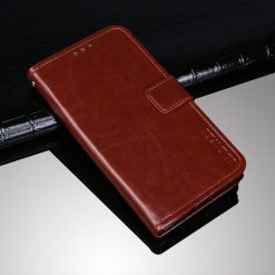 Kryty na mobil | Peňaženkové puzdro Idewei Grand case hnedé – Doogee S97 Pro | Kryty na mobil