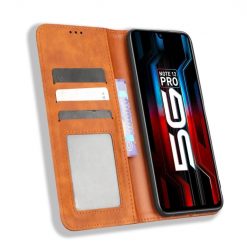 Peňaženkové puzdro Retro Leather hnedé – Infinix Note 12 Pro 5G | Kryty na mobil Kryty na mobil | Peňaženkové puzdro Retro Leather hnedé – Infinix Note 12 Pro 5G | Kryty na mobil